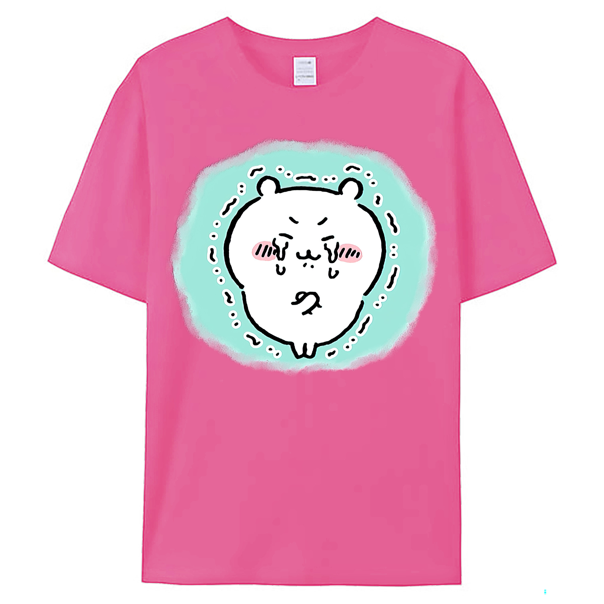 （画像用） ちいかわ ちいかわ Chii-kawa chiikawa レディースカジュアルプリントTシャツ（綿100％）